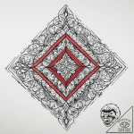 Tattoo sketch diamond tattoo, concept art for… – tattoo sketch (№1756095088_0, 25.08.2025 04:11) — tattoovalue.net