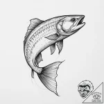 Tattoo sketch steelhead, tattoo sketch design… – tattoo sketch (№1756096271_0, 25.08.2025 04:31) — tattoovalue.net