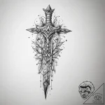 Tattoo sketch sketch кинжал, tattoo sketch de… – tattoo sketch (№1756097067_0, 25.08.2025 04:44) — tattoovalue.net