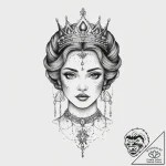 Tattoo sketch princess tattoo, ink illustrati… – tattoo sketch (№1756097273_0, 25.08.2025 04:47) — tattoovalue.net