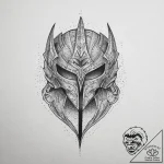 Tattoo sketch armor, artistic tattoo sketch,… – tattoo sketch (№1756098077_0, 25.08.2025 05:01) — tattoovalue.net