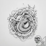 Tattoo sketch comfrey flower, artistic tattoo… – tattoo sketch (№1756098673_0, 25.08.2025 05:11) — tattoovalue.net