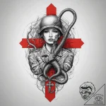 Tattoo sketch soldier with a snake, tattoo li… – tattoo sketch (№1756099071_0, 25.08.2025 05:17) — tattoovalue.net