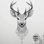 Tattoo sketch elegant doe tattoo, tattoo flas… – tattoo sketch (№1756099669_0, 25.08.2025 05:27) — tattoovalue.net