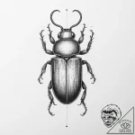 Tattoo sketch confused flour beetle, tattoo f… – tattoo sketch (№1756100271_0, 25.08.2025 05:37) — tattoovalue.net