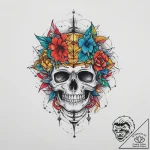 Tattoo sketch brain, concept art for tattoo,… – tattoo sketch (№1756102081_0, 25.08.2025 06:08) — tattoovalue.net