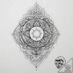 Tattoo sketch cosmic creation, ink illustrati… – tattoo sketch (№1756102284_0, 25.08.2025 06:11) — tattoovalue.net