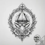 Tattoo sketch blessed universe, ink illustrat… – tattoo sketch (№1756102682_0, 25.08.2025 06:18) — tattoovalue.net