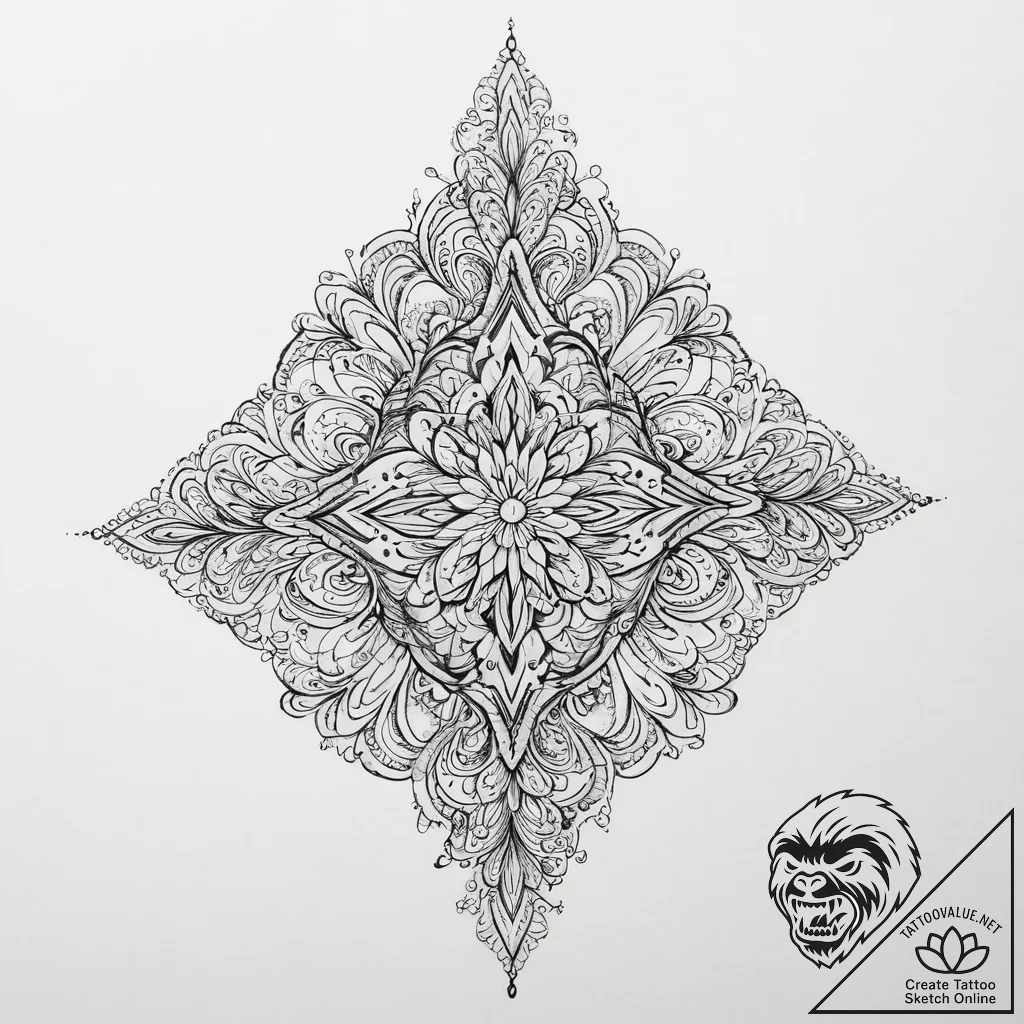 Tattoo sketch onyx, tattoo line art, ornament... - tattoo sketch (№1756103079_0, 25.08.2025 06:24) — tattoovalue.net