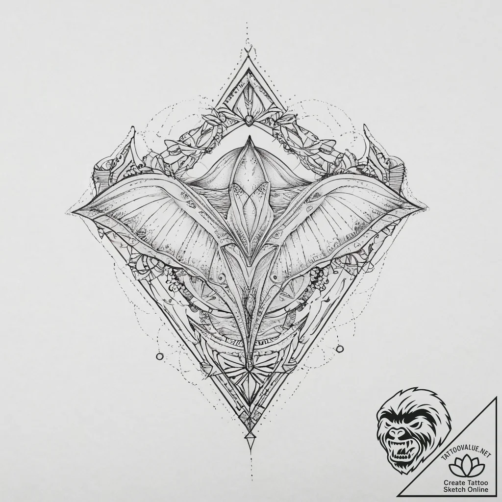 Tattoo sketch manta ray, tattoo flash sheet d... - tattoo sketch (№1756104688_0, 25.08.2025 06:51) — tattoovalue.net
