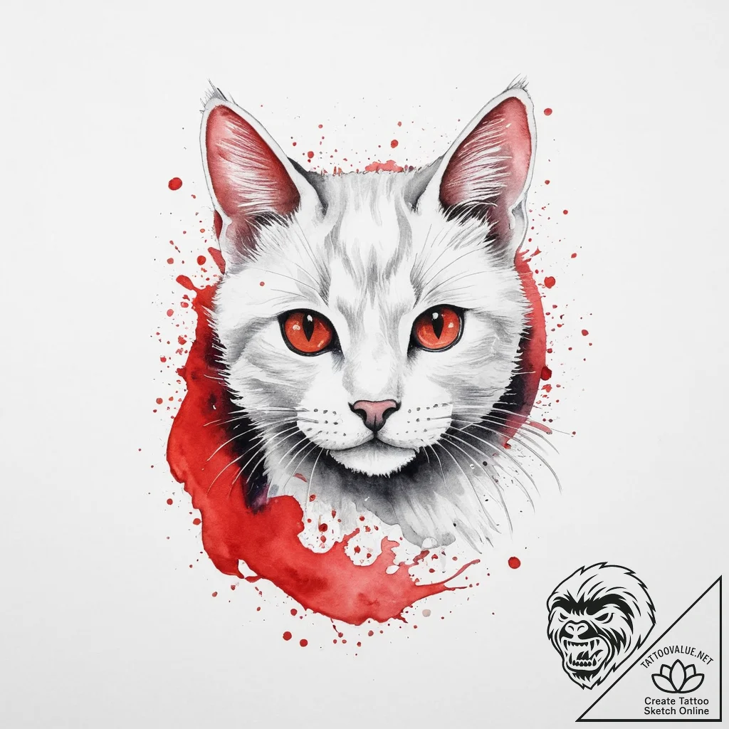 Tattoo sketch playful kitten tattoo, tattoo f... - tattoo sketch (№1756105093_0, 25.08.2025 06:58) — tattoovalue.net