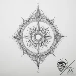 Tattoo sketch celestial tattoo – tattoo sketch (№1756106894_0, 25.08.2025 07:28) — tattoovalue.net