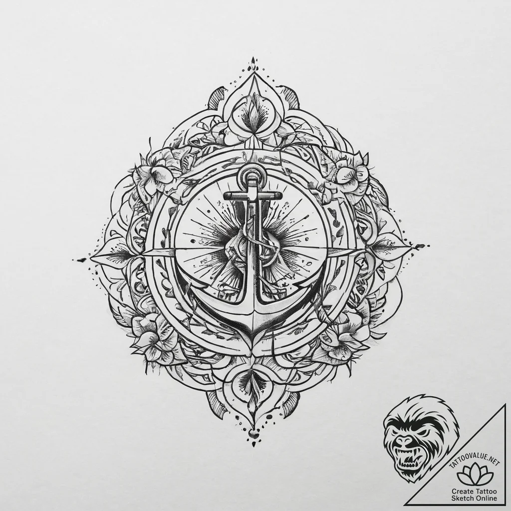 Tattoo sketch sacred identity, tattoo flash s... - tattoo sketch (№1756107094_0, 25.08.2025 07:31) — tattoovalue.net