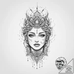 Tattoo sketch cosmic person, tattoo flash she… – tattoo sketch (№1756107294_0, 25.08.2025 07:34) — tattoovalue.net