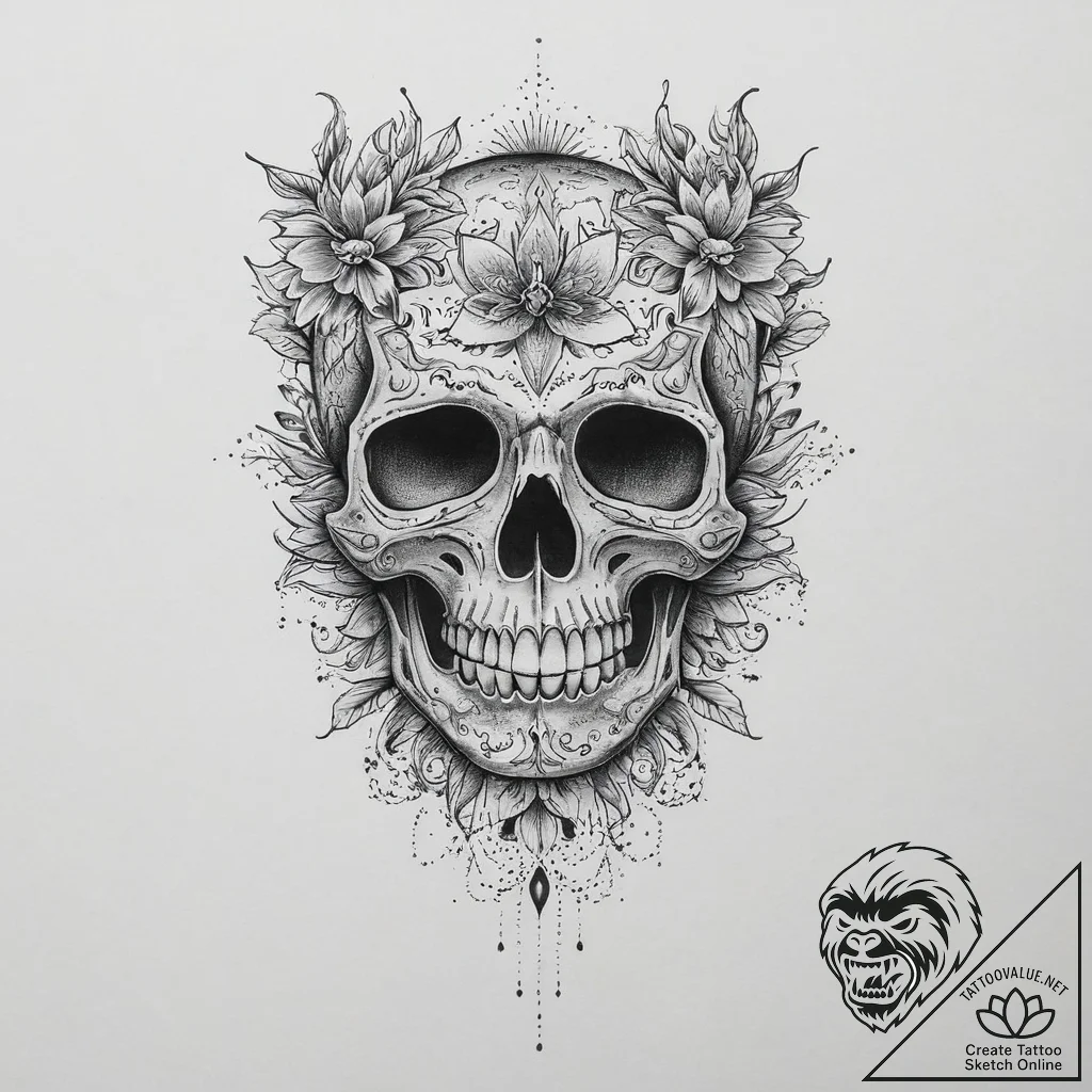 Tattoo sketch death, tattoo drawing outline,... - tattoo sketch (№1756108097_0, 25.08.2025 07:48) — tattoovalue.net