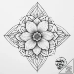 Tattoo sketch dogwood blossom branch, tattoo… – tattoo sketch (№1756113117_0, 25.08.2025 09:11) — tattoovalue.net