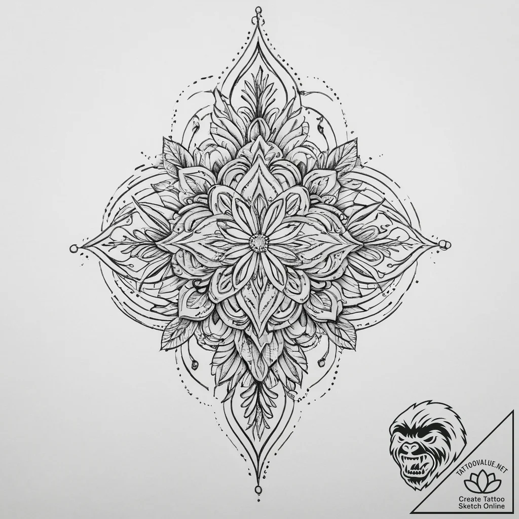 Tattoo sketch copper - tattoo sketch (№1756114729_0, 25.08.2025 09:38) — tattoovalue.net