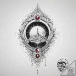 Tattoo sketch cosmic beginning, ink illustrat… – tattoo sketch (№1756114927_0, 25.08.2025 09:42) — tattoovalue.net