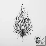 Tattoo sketch elemental of fire, ink illustra… – tattoo sketch (№1756115334_0, 25.08.2025 09:48) — tattoovalue.net