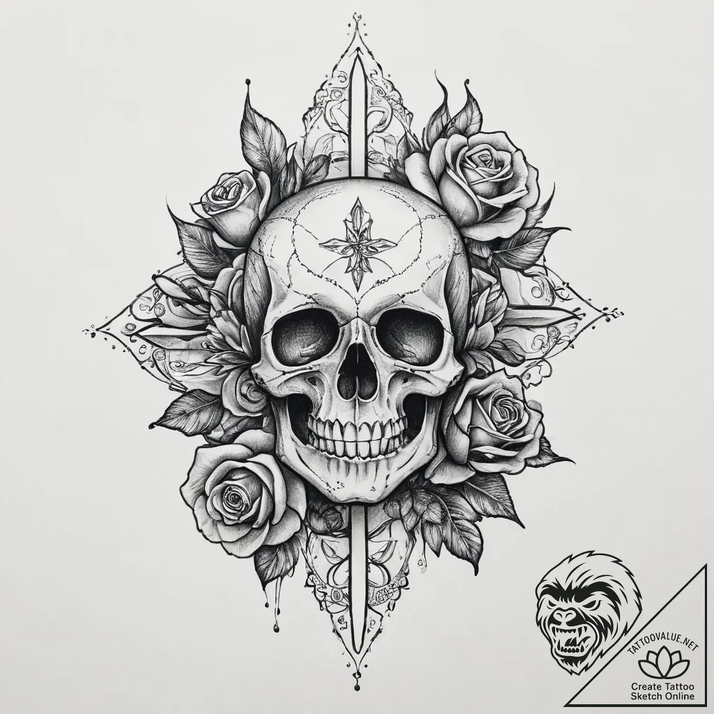 Tattoo sketch makeup tattoo, tattoo sketch de... - tattoo sketch (№1756115728_0, 25.08.2025 09:55) — tattoovalue.net