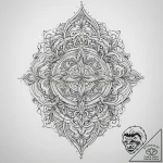 Tattoo sketch holy character, tattoo line art… – tattoo sketch (№1756116123_0, 25.08.2025 10:02) — tattoovalue.net