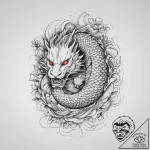 Tattoo sketch fantasy, tattoo line art, soft… – tattoo sketch (№1756116715_0, 25.08.2025 10:11) — tattoovalue.net