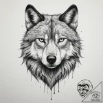 Tattoo sketch wolf, tattoo sketch design, bla… – tattoo sketch (№1756118488_0, 25.08.2025 10:41) — tattoovalue.net