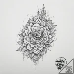 Tattoo sketch clay, tattoo line art, on a cle… – tattoo sketch (№1756119276_0, 25.08.2025 10:54) — tattoovalue.net