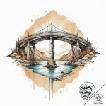Tattoo sketch spiritual bridge, tattoo sketch… – tattoo sketch (№1756119670_0, 25.08.2025 11:01) — tattoovalue.net