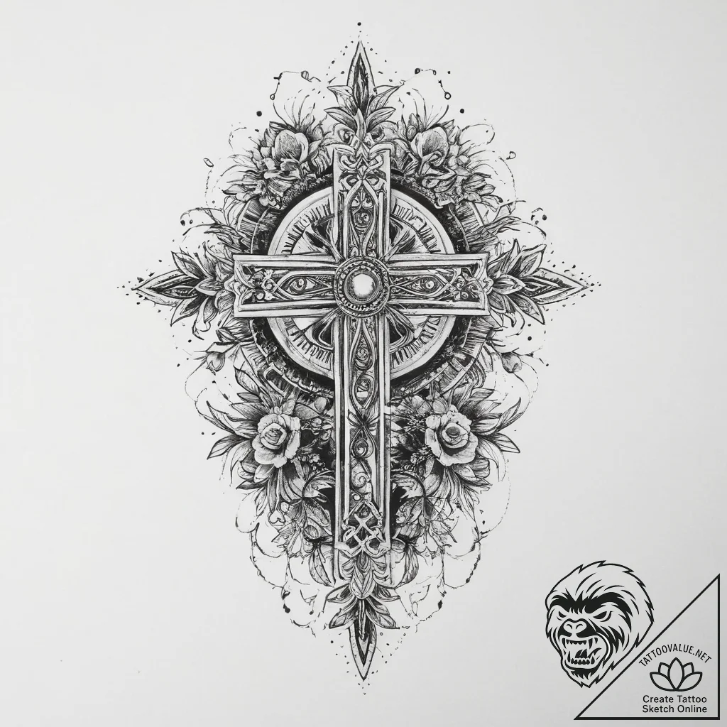Tattoo sketch divine parent, tattoo flash she... - tattoo sketch (№1756120656_0, 25.08.2025 11:17) — tattoovalue.net