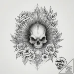 Tattoo sketch lionfish, tattoo line art, sepi… – tattoo sketch (№1756121248_0, 25.08.2025 11:27) — tattoovalue.net