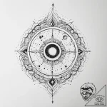 Tattoo sketch cosmic creation – tattoo sketch (№1756121643_0, 25.08.2025 11:34) — tattoovalue.net