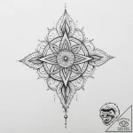 Tattoo sketch divine entity, ink illustration… – tattoo sketch (№1756122233_0, 25.08.2025 11:43) — tattoovalue.net