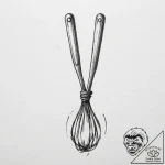 Tattoo sketch spatula with a whisk – tattoo sketch (№1756123219_0, 25.08.2025 12:00) — tattoovalue.net