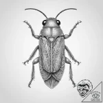 Tattoo sketch leafhopper – tattoo sketch (№1756124203_0, 25.08.2025 12:16) — tattoovalue.net