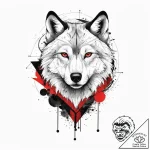 Tattoo sketch geometric волк, tattoo drawing… – tattoo sketch (№1756126991_0, 25.08.2025 13:03) — tattoovalue.net