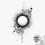 Tattoo sketch cosmic universe, artistic tatto… – tattoo sketch (№1756128988_0, 25.08.2025 13:36) — tattoovalue.net