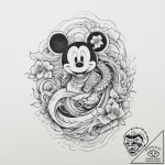 Tattoo sketch mickey mouse, tattoo drawing ou… – tattoo sketch (№1756129978_0, 25.08.2025 13:52) — tattoovalue.net