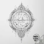 Tattoo sketch cosmic land – tattoo sketch (№1756130965_0, 25.08.2025 14:09) — tattoovalue.net