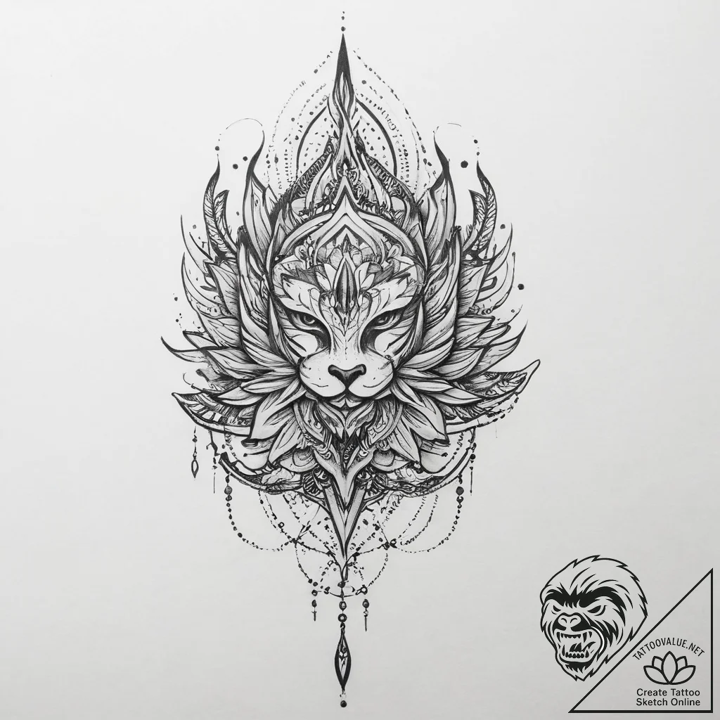 Tattoo sketch magic from a hand - tattoo sketch (№1756132339_0, 25.08.2025 14:32) — tattoovalue.net