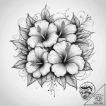 Tattoo sketch hibiscus, artistic tattoo sketc… – tattoo sketch (№1756132731_0, 25.08.2025 14:38) — tattoovalue.net