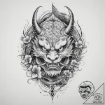 Tattoo sketch troll with a club, concept art… – tattoo sketch (№1756132928_0, 25.08.2025 14:42) — tattoovalue.net