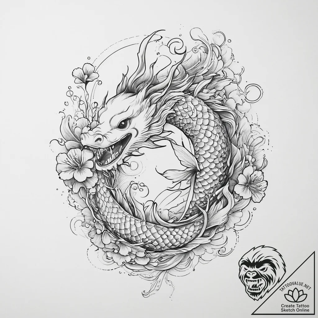 Tattoo sketch siren tattoo, tattoo sketch des... - tattoo sketch (№1756133125_0, 25.08.2025 14:45) — tattoovalue.net