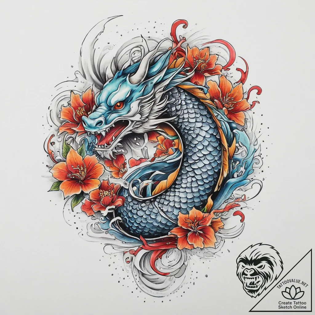 Tattoo sketch divine legend, tattoo sketch de... - tattoo sketch (№1756136488_0, 25.08.2025 15:41) — tattoovalue.net