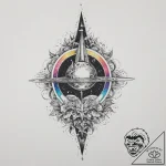 Tattoo sketch cosmic kingdom, artistic tattoo… – tattoo sketch (№1756137481_0, 25.08.2025 15:58) — tattoovalue.net