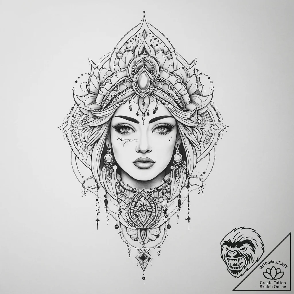 Tattoo sketch mirage - tattoo sketch (№1756137874_0, 25.08.2025 16:04) — tattoovalue.net
