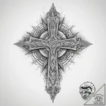 Tattoo sketch divine existence, ink illustrat… – tattoo sketch (№1756138270_0, 25.08.2025 16:11) — tattoovalue.net