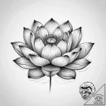 Tattoo sketch lotus flower blooming, tattoo s… – tattoo sketch (№1756139062_0, 25.08.2025 16:24) — tattoovalue.net