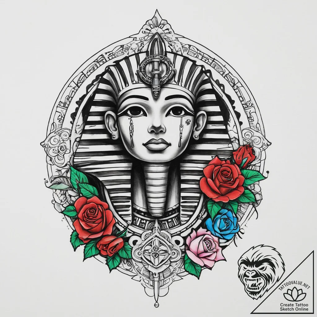 Tattoo sketch egyptian god ra, tattoo flash s... - tattoo sketch (№1756139659_0, 25.08.2025 16:34) — tattoovalue.net