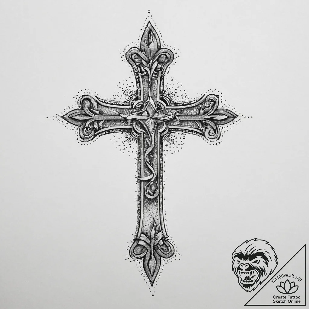 Tattoo sketch cod, tattoo line art, black and... - tattoo sketch (№1756140059_0, 25.08.2025 16:40) — tattoovalue.net